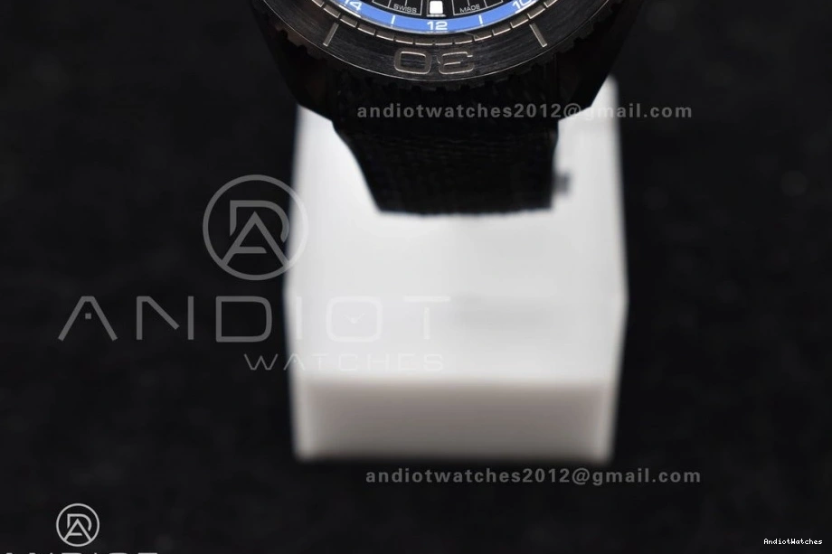 Planet on 1:1 HighQuality Black 45.5mm 1023 A8906 Black Deep Ocean Clone Strap Super Blue Ceramic Edition VSF Best Real Nylon 0704
